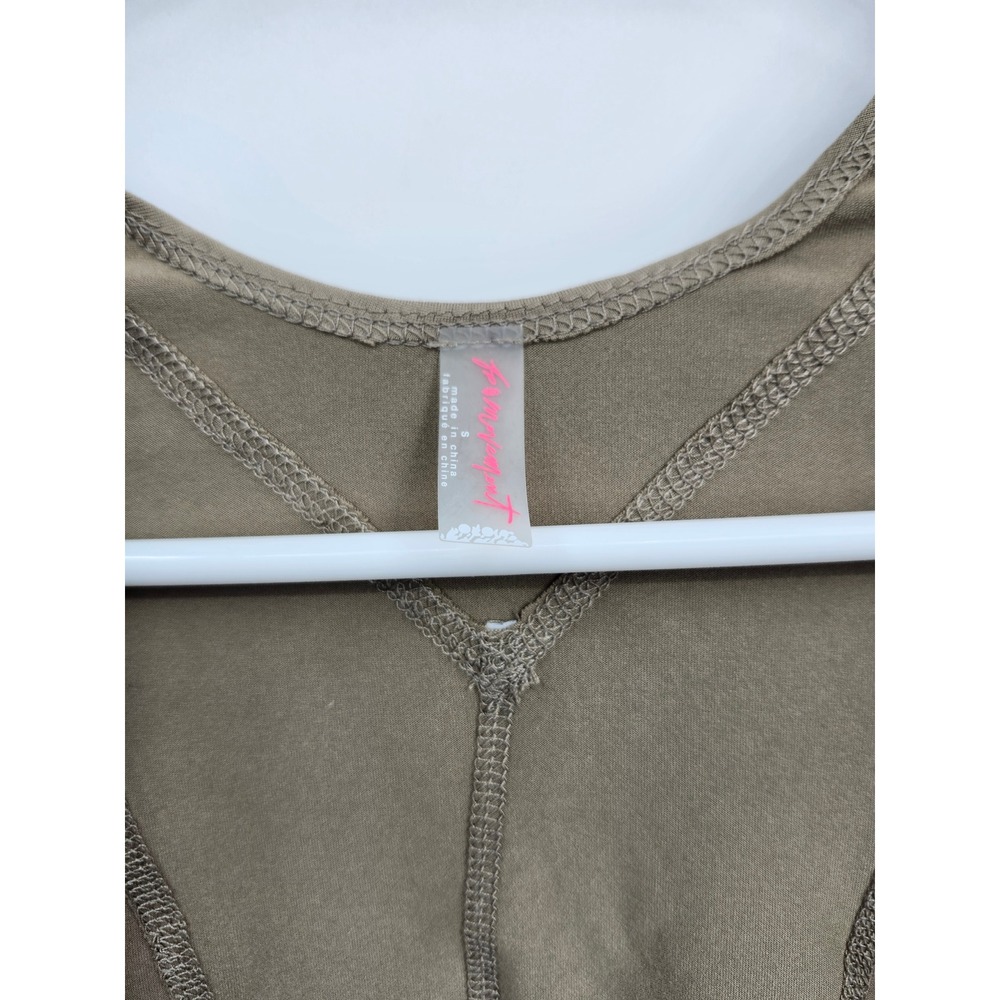 Free People FP Movement Shrug Women Small Brown Good Karma Cropped Long Sleeve - Picture 2 of 6